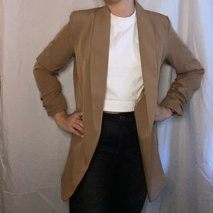 Nasty Gal Ruche Hour Relaxed Blazer